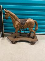 Antiek paard op wielen, Antiek en Kunst, Ophalen of Verzenden