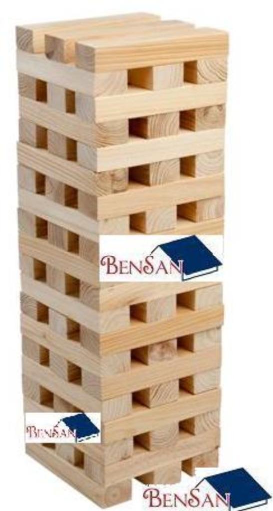 Oud Hollandse spellen spelen? Mega jenga XXL Bensan Enter, Hobby en Vrije tijd, Feestartikelen | Verhuur, Zo goed als nieuw, Overige