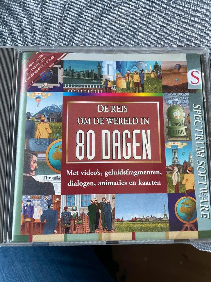 De Reis om de Wereld in 80 Dagen - PC CD-ROM, Computers en Software, Educatie- en Cursussoftware, Gebruikt, Overige typen, Windows
