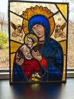 Glas in lood hanger Maria met kind, Ophalen of Verzenden
