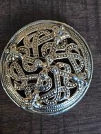 Vintage Kalevala Koru Solki 7 Bronzen Broche, Brons, 4 tot 7 cm, Gebruikt, Bruin