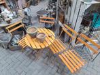 Bistro setje ibiza style 4 stoelen 1 tafel, Tuin en Terras, Ophalen, Stoel