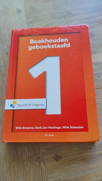 Zgan  HBO studieboek : Boekhouden geboekstaafd 1, theorie beschikbaar voor biedingen