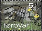 FarOer 2007 mi.620 bloem en vogel TAPUIT nom. 5,50, Verzenden, Denemarken, Gestempeld