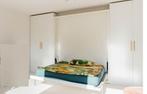 Murphy bed/Opklapbed/Space saving bed, Huis en Inrichting, Slaapkamer | Bedden, Ophalen, Eenpersoons, Wit, 140 cm