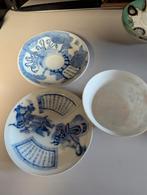 Antieke handbeschilderde schaaltjes en kom . Chinese of Japa, Antiek en Kunst, Antiek | Porselein, Ophalen of Verzenden