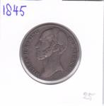 1 gulden 1845 Willem 2 met patina voor 25 euro, Postzegels en Munten, Munten | Nederland, Zilver, 1 gulden, Ophalen of Verzenden