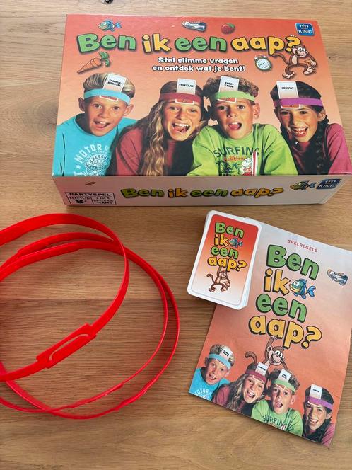 Ben ik een Aap? – Hilarisch Kaartspel van King!, Hobby en Vrije tijd, Gezelschapsspellen | Bordspellen, Zo goed als nieuw, Drie of vier spelers