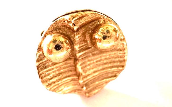 Vintage Finse Kalevi Sara verstelbare ring, Sieraden, Tassen en Uiterlijk, Ringen, Gebruikt, Dame, 18 tot 19, Goud, IJzer of Staal