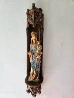 Gipsen ornament met Maria beeldje, Antiek en Kunst, Ophalen