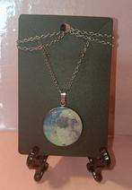 Zilveren Pokemon ketting Wooloo (glitter). Zelfgemaakt., Sieraden, Tassen en Uiterlijk, Kettingen, Met hanger, Verzenden, Nieuw
