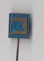 Slager Slagerij buitenhuis speldje, Verzamelen, Speldjes, Pins en Buttons, Gebruikt, Niet vindbaar, Niet vindbaar, Speldje of Pin