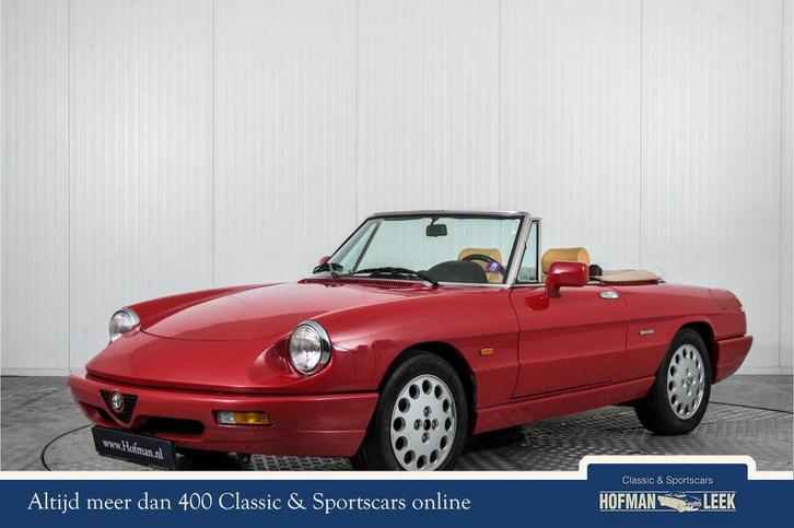 Alfa Romeo Spider 2.0 (bj 1991), Auto's, Alfa Romeo, Bedrijf, Te koop, Spider, Elektrische ramen, Lichtmetalen velgen, Open dak