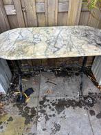 Marmeren tuintafel, Tuin en Terras, Ophalen, Gebruikt, Ovaal, Overige materialen
