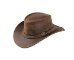Lederen hoed Irving bruin - Large, Kleding | Heren, Hoeden en Petten, Ophalen of Verzenden, Nieuw