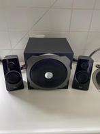 Te koop geluidsboxen, Audio, Tv en Foto, Luidsprekers, Gebruikt, 120 watt of meer, Front, Rear of Stereo speakers, Ophalen
