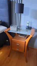 TE KOOP: 2 nachtkastjes met schuiflades, Huis en Inrichting, Ophalen, Gebruikt, Minder dan 45 cm, Minder dan 55 cm