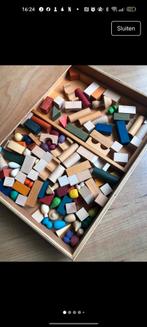 Houten Sensory Tray Box met Blokken, Ophalen of Verzenden, Zo goed als nieuw, Overige merken