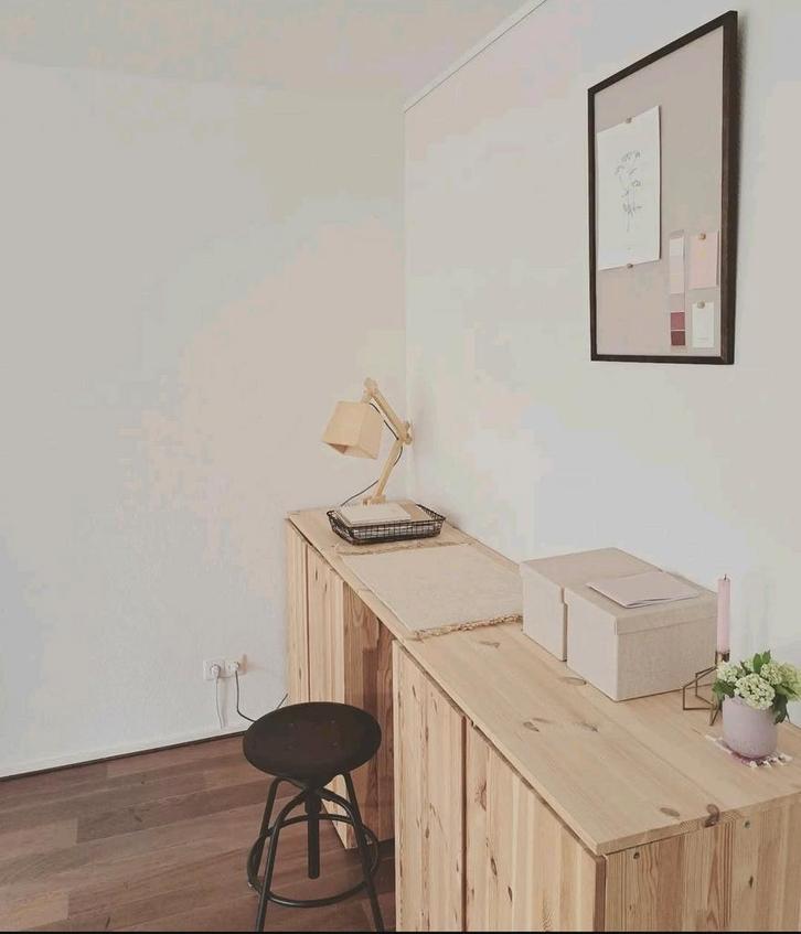 Bureau van IKEA Ivar kastjes en plank, Huis en Inrichting, Kasten | Dressoirs, Zo goed als nieuw, 50 tot 100 cm, 25 tot 50 cm