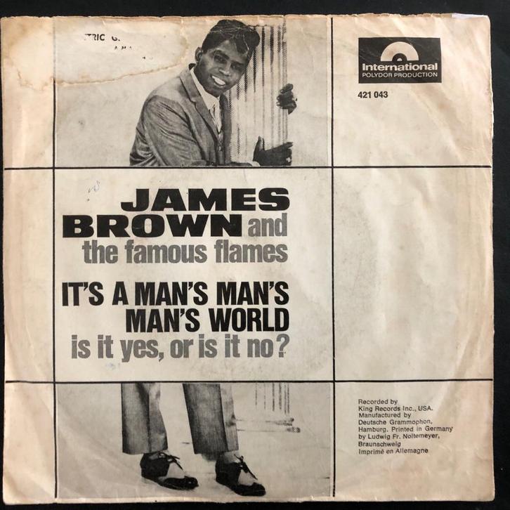 James Brown - It's A Man's Man's Man's World 7" Vinyl, Cd's en Dvd's, Vinyl Singles, Gebruikt, Single, R&B en Soul, 7 inch, Ophalen of Verzenden