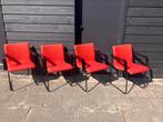 4 vrolijke vintage design Castelijn stoelen, Huis en Inrichting, Stoelen, Ophalen, Gebruikt, Vier, Stof