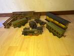 Oude Trein Set met Rails en Wagons, Ophalen of Verzenden, Gebruikt