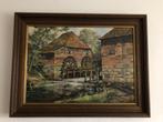 Schilderij watermolen Haaksbergen, Ophalen, Gebruikt, Schilderij, 75 tot 100 cm