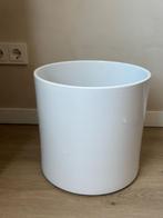 Witte bloempot - 31 cm hoog, Ophalen, Gebruikt, Rond, Binnen
