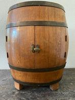 Wijnvat whiskey vat drankenkast minibar eiken hout, Ophalen, Hout, Minder dan 50 cm, Minder dan 5 flessen