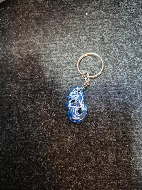 Blauwe draak sleutelhanger, Verzamelen, Sleutelhangers, Zo goed als nieuw, Ophalen of Verzenden