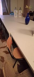 Te koop meerdere witte tafels., Huis en Inrichting, Tafels | Eettafels, Ophalen, Gebruikt, 50 tot 100 cm, 100 tot 150 cm