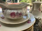 antiek servies compleet 12 pers. bloemen & vergulding MOSA, Antiek en Kunst, Antiek | Servies compleet, Ophalen