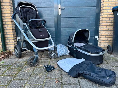 complete kinderwagen Nuna ivvi, Kinderen en Baby's, Kinderwagens en Combinaties, Combiwagen, Overige merken, Met reiswieg, Verstelbare duwstang