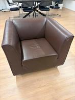Gelderland fauteuil bruin leder, Huis en Inrichting, Fauteuils, Ophalen, Gebruikt, 75 tot 100 cm, Leer