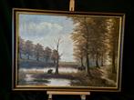 Landschap van Lunteren 19e, Antiek en Kunst, Ophalen of Verzenden