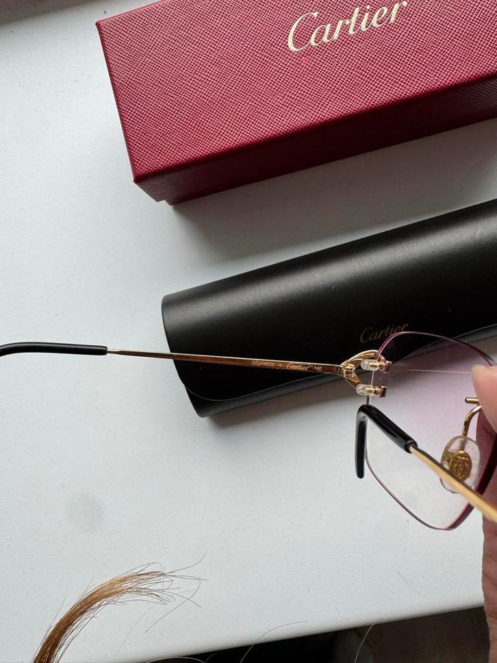 Cartier bril met nieuwe Zeiss glazen, Sieraden, Tassen en Uiterlijk, Zonnebrillen en Brillen | Dames, Zo goed als nieuw, Bril