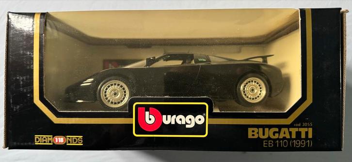 Burago 1:18 Diamonds Series - 3 Zwarte Modellen in Doos, Hobby en Vrije tijd, Modelauto's | 1:18, Zo goed als nieuw, Auto, Bburago