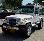 JEEP WRANGLER YJ 2.5 WIT BJ1990 YOUNGTIMER HARD/SOFTTOP, Auto's, Jeep, Stof, 4 cilinders, 4 stoelen, Wit