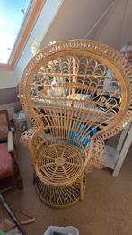 Rotan Pauwenstoel - Zeer Goede Staat!, Antiek en Kunst, Antiek | Meubels | Stoelen en Banken, Ophalen of Verzenden