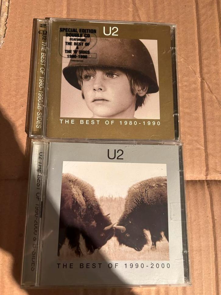U2 - The Best of 1980-1990 & 1990-2000 dubbel cd's, Cd's en Dvd's, Cd's | Pop, Zo goed als nieuw, 2000 tot heden, Boxset, Ophalen of Verzenden