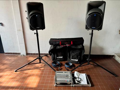Pa audioset Mackie SRM450, Behringer 1222FX PRO, Muziek en Instrumenten, Versterkers | Keyboard, Monitor en PA, Zo goed als nieuw