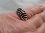 Modernistische echt zilveren design ring, Verzenden, Zilver, Ring