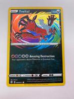 POKEMON YVELTAL AMAZING RARE 046/072 - SHINING FATES, Ophalen of Verzenden, Losse kaart, Zo goed als nieuw