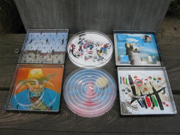 6X KUNST-BEHENDIGHEIDSSPEL MIRO-MAGRITTE- VAN GOGH, Antiek en Kunst, Kunst | Designobjecten, Ophalen of Verzenden