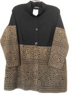 Mooi vest/blouse mt 54 Verpass nieuw zwart bruin/taupe, Ophalen of Verzenden, Zo goed als nieuw, Zwart