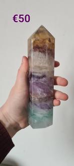 Fluoriet toren met super mooie kleuren en regenbogen, Ophalen of Verzenden, Mineraal