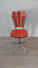 Vintage Oranje stoel, Ophalen, Gebruikt, Overige kleuren, Vintage