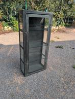 Leuk zinken vitrine kastje., Huis en Inrichting, Kasten | Vitrinekasten, Ophalen, Met plank(en), Minder dan 50 cm, Zo goed als nieuw
