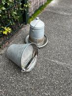 Gegalvaniseerde voerbak /wateremmer, Ophalen of Verzenden