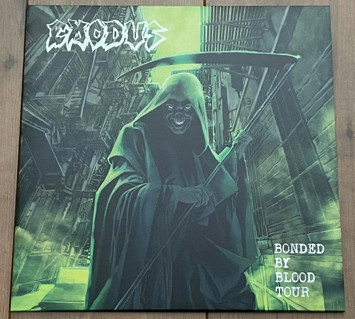 Exodus - Bonded By Blood Tour lp / Green/grey vinyl, NEW, Cd's en Dvd's, Vinyl | Hardrock en Metal, Zo goed als nieuw, Ophalen of Verzenden